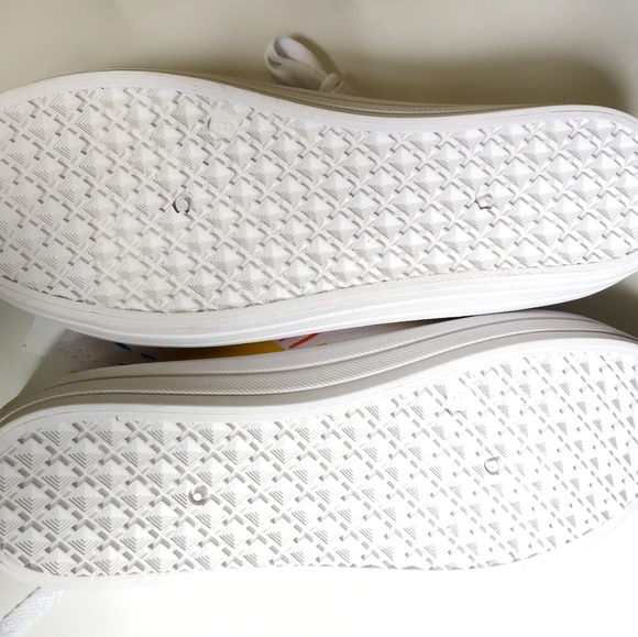 Rainbow Sunshine White Canvas Tennis Shoes size 8 NEW - Picture 5 of 7